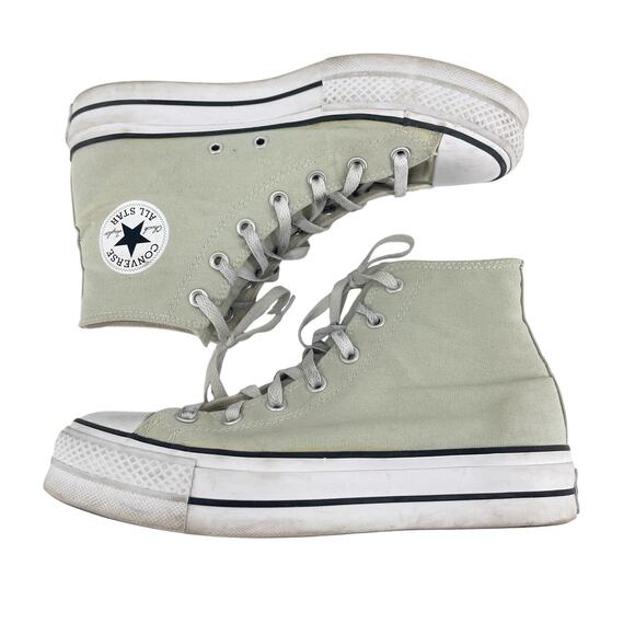 Converse Chuck Taylor All Star Lift Platform Sneakers Sage Green Women’s 10 - Picture 7 of 10